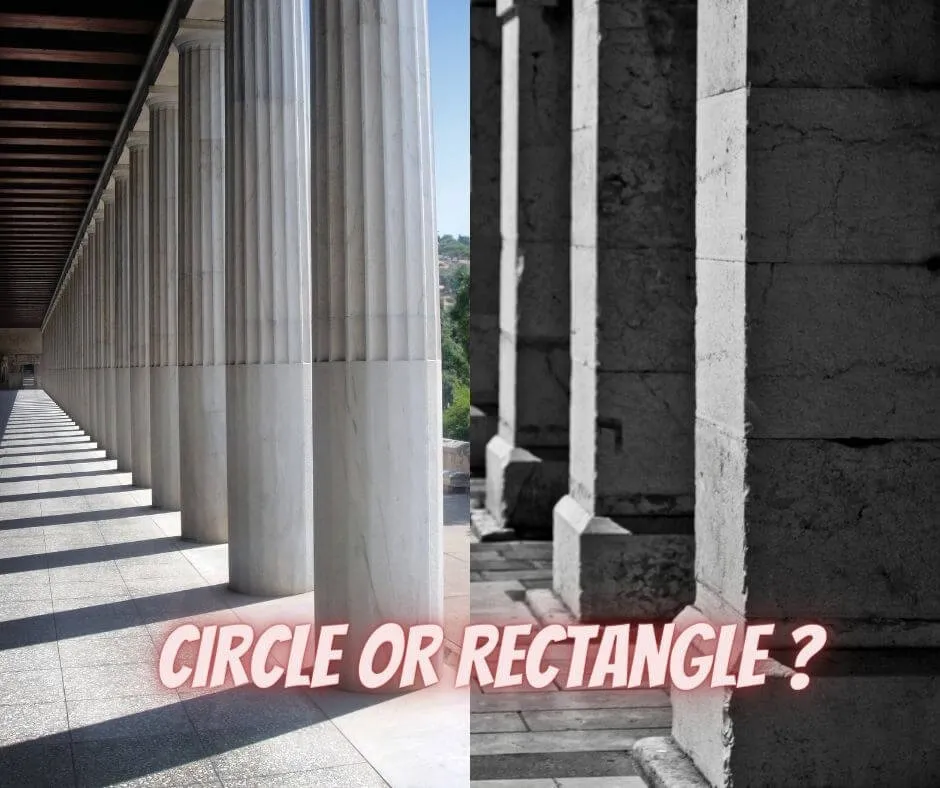 Why Rectangular Column Shape preferred over Circular Column?